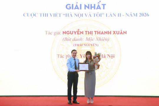 Trao giải cuộc thi viết “Hà Nội & Tôi” lần thứ II: Lan tỏa tình yêu, bồi đắp bản sắc văn hóa Thủ đô