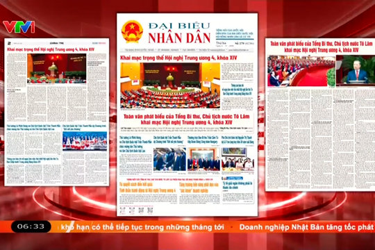 Điểm báo VTV1: Từ quyết sách đến kết quả: Tinh thần hành động từ Hội nghị Trung ương 4