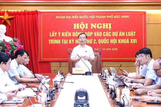 Đoàn ĐBQH Bắc Ninh tổ chức lấy ý kiến vào 3 dự án luật