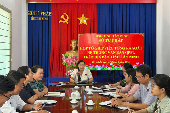 Tây Ninh: Tổng rà soát hệ thống văn bản quy phạm pháp luật