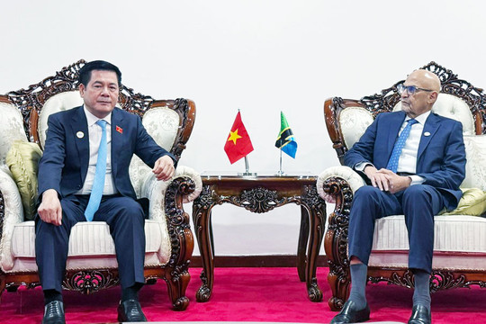 Phó Chủ tịch Quốc hội Nguyễn Hồng Diên hội kiến Chủ tịch Quốc hội Tanzania