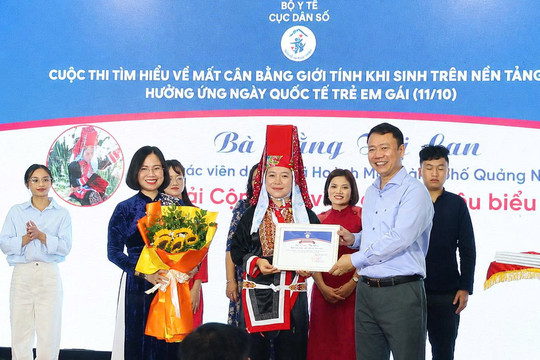 Gần 95.000 người tham gia cuộc thi tìm hiểu về mất cân bằng giới tính khi sinh