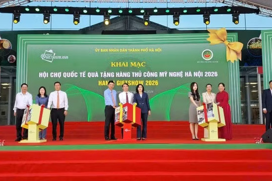 Khai mạc Hội chợ quốc tế Quà tặng hàng thủ công mỹ nghệ Hà Nội năm 2026