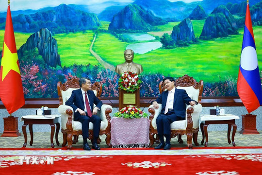 Thủ tướng Lê Minh Hưng hội kiến Tổng Bí thư, Chủ tịch nước Lào Thongloun Sisoulith