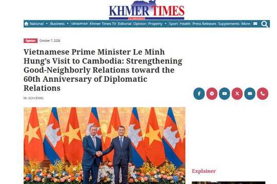 Vietnamese PM’s visit opens new phase of cooperation between Vietnam, Cambodia