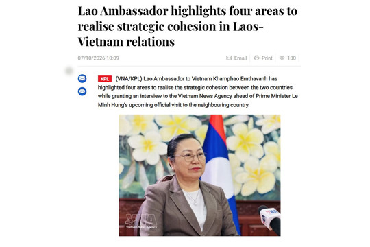 Kết nối - sợi chỉ đỏ xuyên suốt chuyến thăm Lào và Campuchia của Thủ tướng Lê Minh Hưng