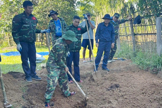 Đội Quy tập hài cốt liệt sĩ Hà Tĩnh: Tìm thêm được một hài cốt liệt sĩ Việt Nam hy sinh tại Lào