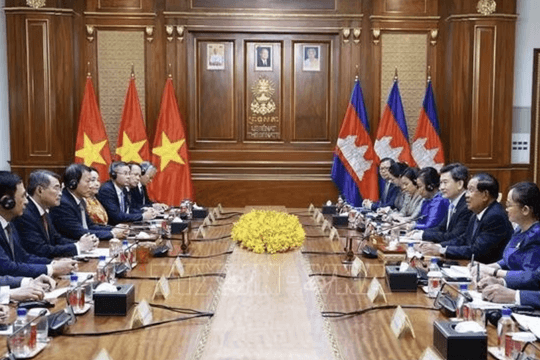 Thủ tướng Lê Minh Hưng hội kiến Chủ tịch Đảng Nhân dân Campuchia