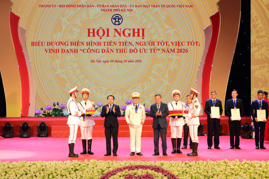 Giám đốc Công an TP. Hà Nội được vinh danh "Công dân Thủ đô ưu tú" năm 2026