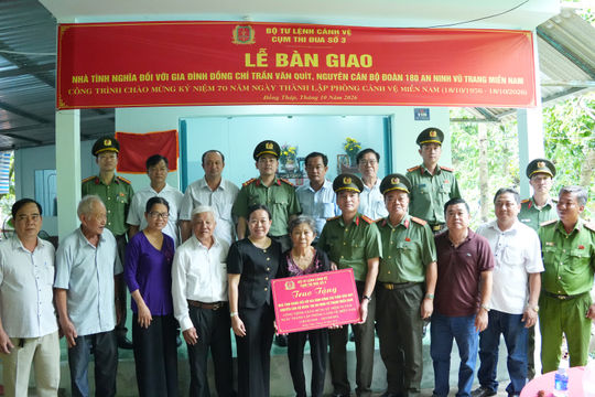 Mái ấm nghĩa tình, tri ân gia đình cán bộ Cảnh vệ
