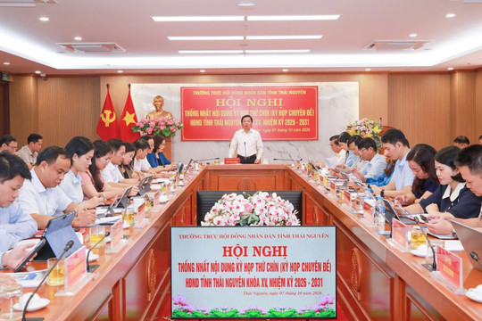 HĐND tỉnh Thái Nguyên sẽ tổ chức Kỳ họp thứ Chín vào ngày 14/10