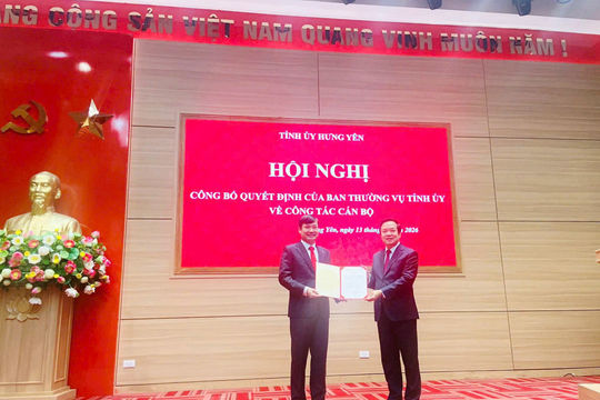 Ông Nguyễn Tuấn Phong giữ chức Trưởng ban Tuyên giáo Tỉnh ủy Hưng Yên