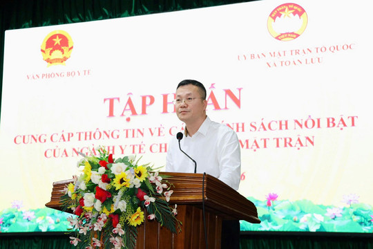 Phổ biến chính sách y tế mới cho cán bộ mặt trận không hưởng lương từ ngân sách