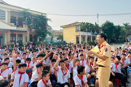 Thái Nguyên: Nâng cao ý thức chấp hành pháp luật trật tự an toàn giao thông tại trường học