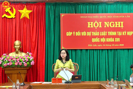 Đoàn ĐBQH tỉnh Đắk Lắk lấy ý kiến góp ý 8 dự thảo Luật