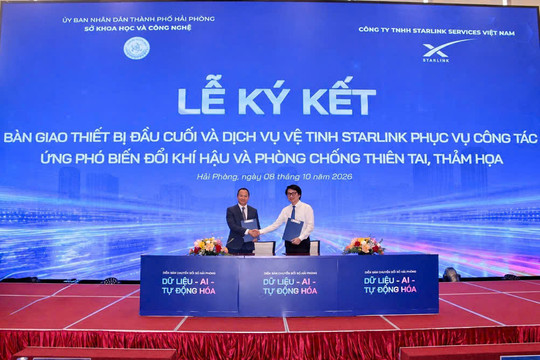 Hải Phòng tiên phong triển khai internet vệ tinh starlink tại các đặc khu biển, đảo