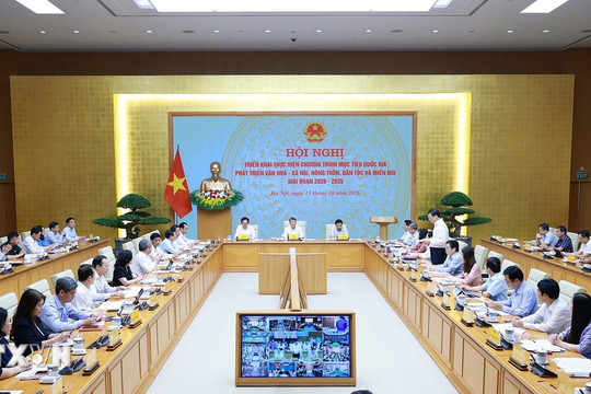 Thủ tướng Lê Minh Hưng chủ trì Hội nghị triển khai Chương trình mục tiêu quốc gia phát triển văn hóa - xã hội, nông thôn, dân tộc miền núi