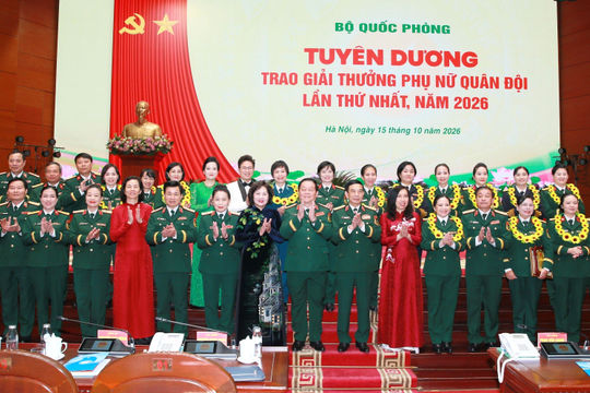 Vinh danh 79 tập thể, cá nhân nhận Giải thưởng Phụ nữ Quân đội lần thứ nhất