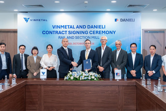 Vinmetal hợp tác với Danieli sản xuất thép ray đường sắt cao tốc và đô thị tại Việt Nam