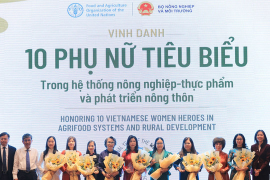 FAO honours 10 prominent Vietnamese women in agriculture, rural development