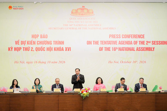 Họp báo về dự kiến chương trình Kỳ họp thứ Hai, Quốc hội khóa XVI