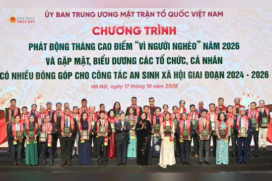 Phát động Tháng cao điểm “Vì người nghèo” năm 2026