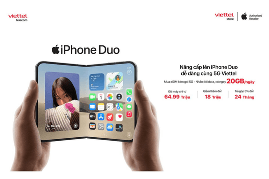 Mua eSIM Viettel, nhân đôi data mỗi ngày