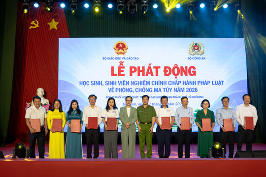 Phát động học sinh, sinh viên nghiêm chỉnh chấp hành pháp luật về phòng, chống ma tuý năm 2026