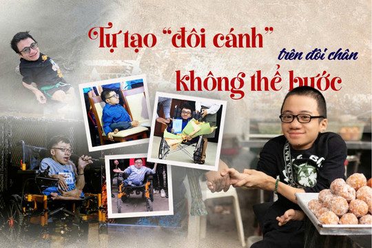 Tự tạo “đôi cánh” bay trên đôi chân không thể bước