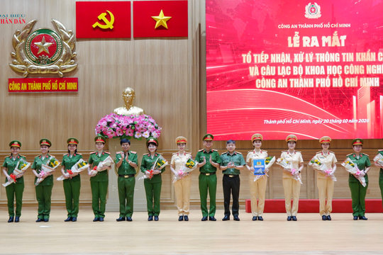 Công an TP. Hồ Chí Minh ra mắt Tổ tiếp nhận, xử lý thông tin khẩn cấp và Câu lạc bộ Khoa học công nghệ