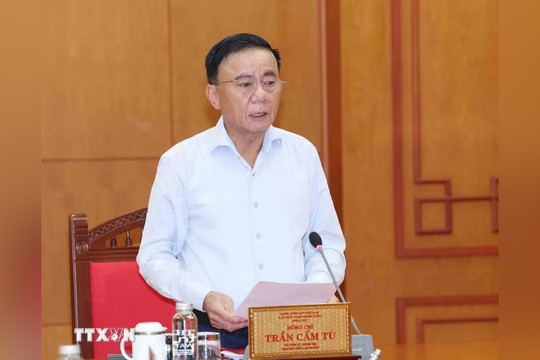 Thường trực Ban Bí thư Trần Cẩm Tú: Bảo đảm chất lượng và tiến độ trong tổ chức các sự kiện lịch sử lớn của đất nước