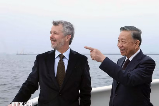 Tổng Bí thư, Chủ tịch nước Tô Lâm thăm dự án bán đảo nhân tạo Lynetteholmen