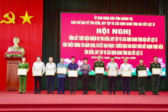 Quảng Trị: Đẩy nhanh tìm kiếm, quy tập và chuẩn hóa dữ liệu để xác định danh tính liệt sĩ