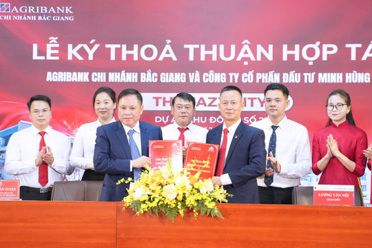 Thiết lập dấu mốc hợp tác chiến lược, Agribank chi nhánh Bắc Giang, Công ty Cổ phần Đầu tư Minh Hùng và Công ty Cổ phẩn địa ốc Landmass