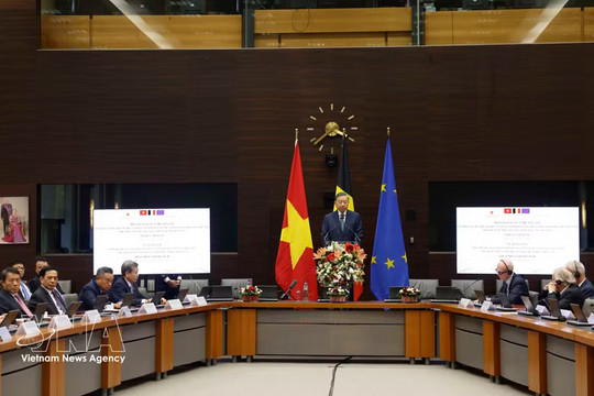 Top Vietnamese leader's policy speech at Egmont Institute of Belgium
