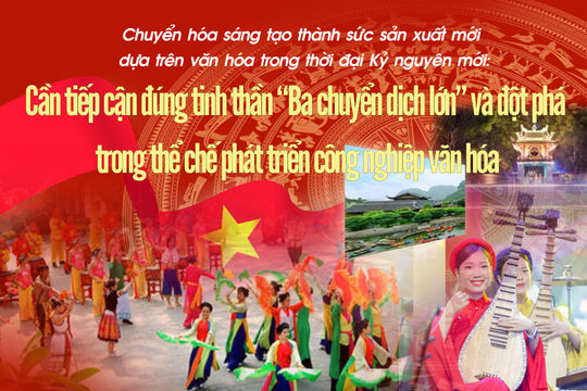 Cần tiếp cận đúng tinh thần “Ba chuyển dịch lớn” và đột phá trong thể chế phát triển công nghiệp văn hóa