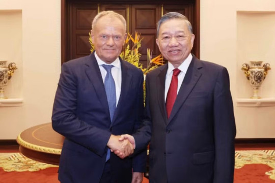 Tổng Bí thư, Chủ tịch nước Tô Lâm tiếp Thủ tướng Ba Lan Donald Tusk