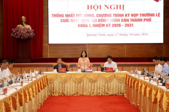 Quảng Ninh: Thống nhất nội dung, chương trình Kỳ họp HĐND thành phố thường lệ cuối năm