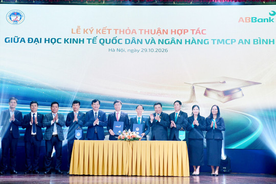 Đại học Kinh tế Quốc dân và ABBank ký kết hợp tác, thúc đẩy đào tạo nguồn nhân lực chất lượng cao