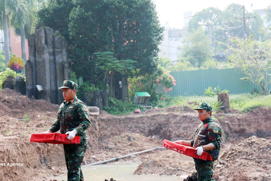 Another 58 sets of martyrs’ remains recovered at Le Thi Rieng Park