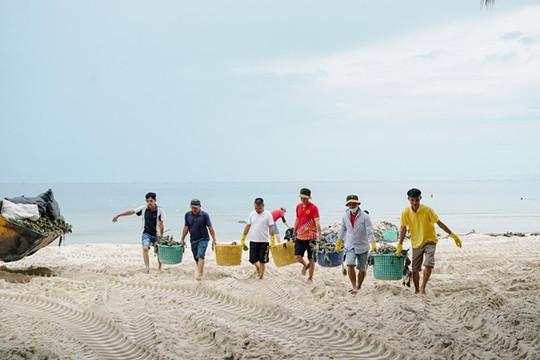 Phu Quoc joins forces to keep beaches clean during monsoon season ahead of APEC 2027