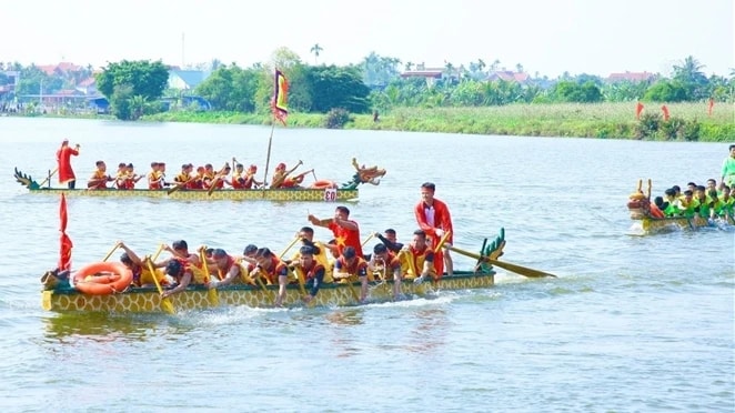 Hải Phòng: Khai mạc Lễ hội Bơi trải Đền, Chùa Ngọ Dương xã An Hòa - Di sản phi vật thể cấp Quốc gia