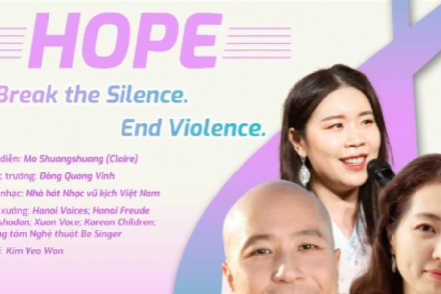 Music for Hope: Cùng âm nhạc chấm dứt bạo lực giới