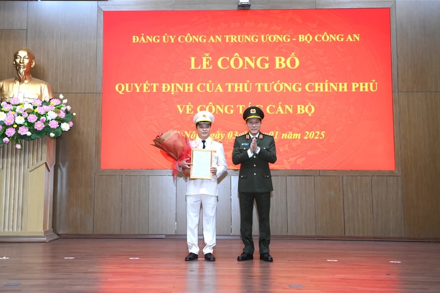 Thiếu tướng Đặng Hồng Đức được bổ nhiệm giữ chức vụ Thứ trưởng Bộ Công an