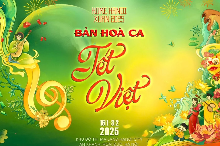 Bản hòa ca Tết Việt trên đường hoa Home Hanoi Xuan 2025