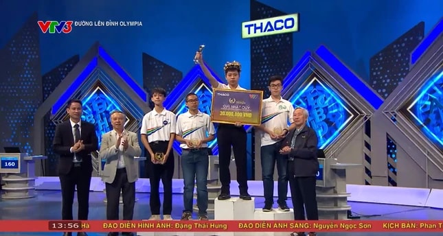 Nam sinh Quốc học Huế giành cầu truyền hình quý I Đường lên đỉnh Olympia
