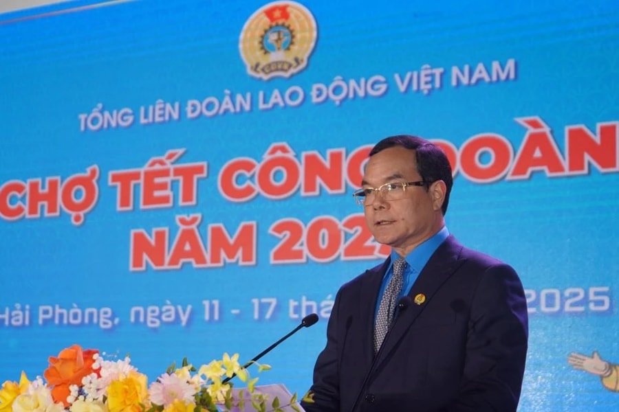 Khai mạc Chợ Tết Công đoàn năm 2025 tại Hải Phòng