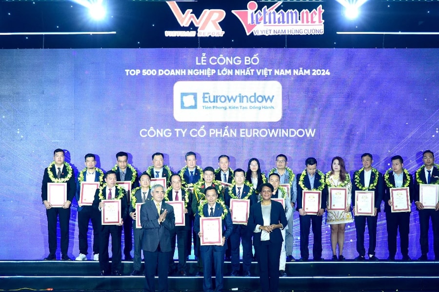 Eurowindow tăng hạng trong TOP 500 Doanh nghiệp lớn nhất Việt Nam