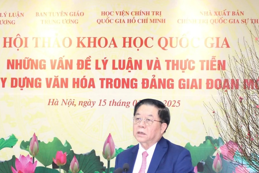 Hội thảo khoa học quốc gia những vấn đề lý luận và thực tiễn về xây dựng văn hóa trong Đảng trong giai đoạn mới