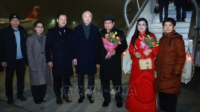 Thủ tướng Phạm Minh Chính tới Thụy Sĩ tham dự Hội nghị WEF Davos lần thứ 55